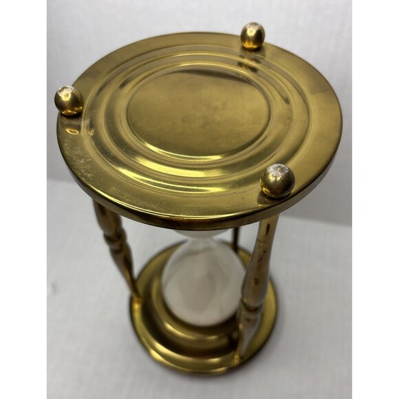 1969 State Farm Life Insurance Co 40th Anniversary Brass Hourglass Rare 2 Hour - Picture 10 of 14